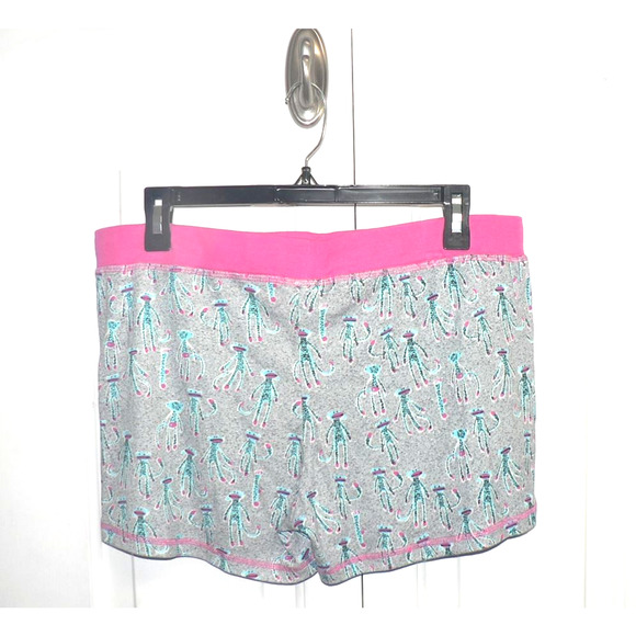 Munki Munki Women’s Elastic Waist Pajama Sleep Lounge Shorts in‎ Multi Munki MD - Picture 3 of 3
